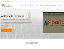 Tablet Screenshot of herodesk.com